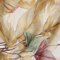 Golden Mustard Viscose Crepe Digital Printed Fabric 110cm | 