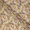 Golden Mustard Viscose Crepe Digital Printed Fabric 110cm | 