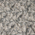 Charcoal Grey Viscose Crepe Digital Printed Fabric 110cm | R