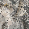 Charcoal Grey Viscose Crepe Digital Printed Fabric 110cm | R
