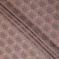 Charcoal Grey Viscose Digital Printed Fabric 110cm