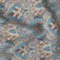 Slate Blue Viscose Digital Printed Fabric 110cm