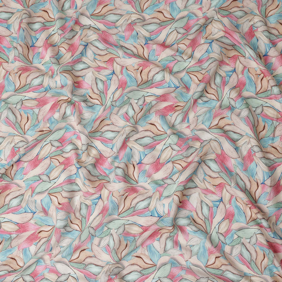 Candy Multicolor Viscose Digital Printed Fabric 110cm