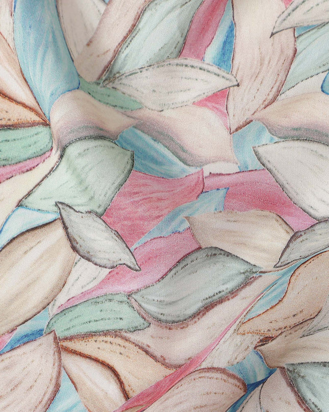 Candy Multicolor Viscose Digital Printed Fabric 110cm