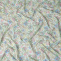 Pastel Multicolor Viscose Digital Printed Fabric 110cm