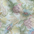 Pastel Multicolor Viscose Digital Printed Fabric 110cm