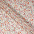 Rust Orange Viscose Digital Printed Fabric 110cm
