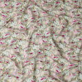 Blush Pink Viscose Digital Printed Fabric 110cm
