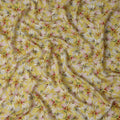 Mustard Yellow Viscose Digital Printed Fabric 110cm