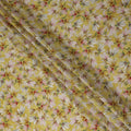 Mustard Yellow Viscose Digital Printed Fabric 110cm