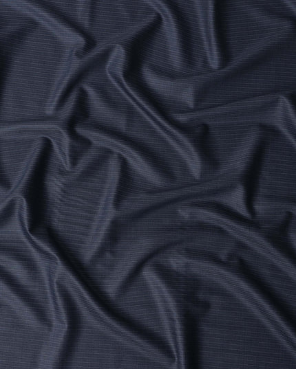 Midnight Navy Blue Loro Piana Wool Suiting 3.75m