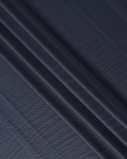 Midnight Navy Blue Loro Piana Wool Suiting 3.75m