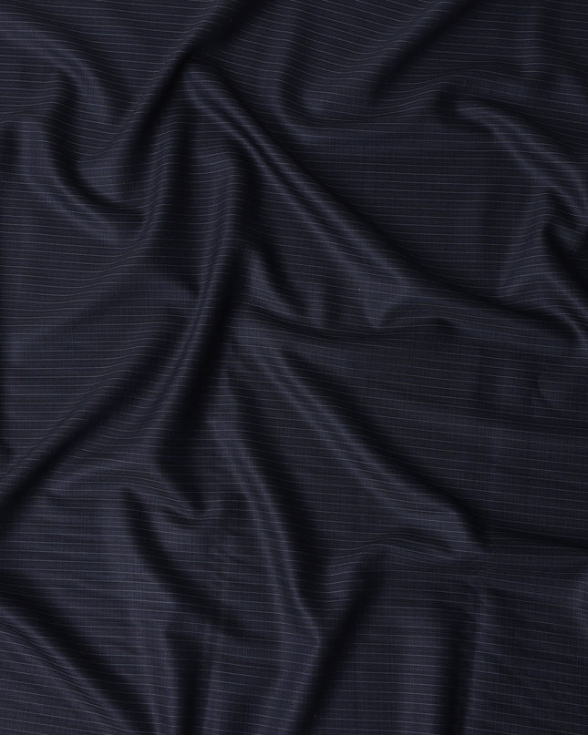 Coal Black Loro Piana Wool Suiting 3.75m