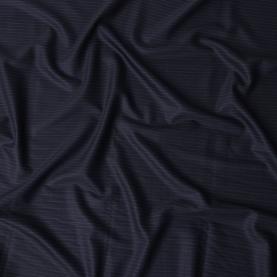 Coal Black Loro Piana Wool Suiting 3.75m