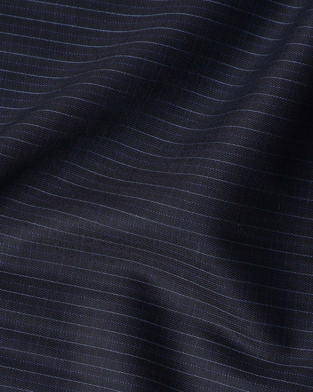 Coal Black Loro Piana Wool Suiting 3.75m