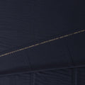 Luxurious Coal Black Stripe Loro Piana Super 150's Merino Wool Suiting Tailoring Fabric Fine 3.75m x 150cm Piece Premium Quality Italian Origin - D32044 Regal Fabrics