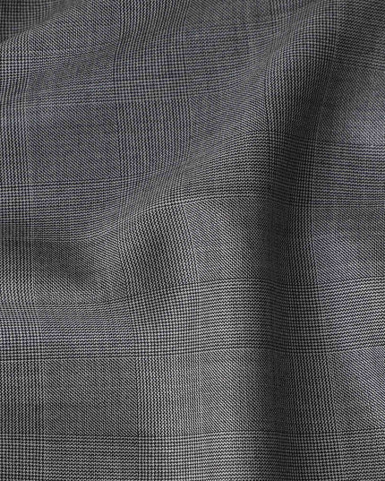 Steel Grey Loro Piana Wool Suiting 3.75m