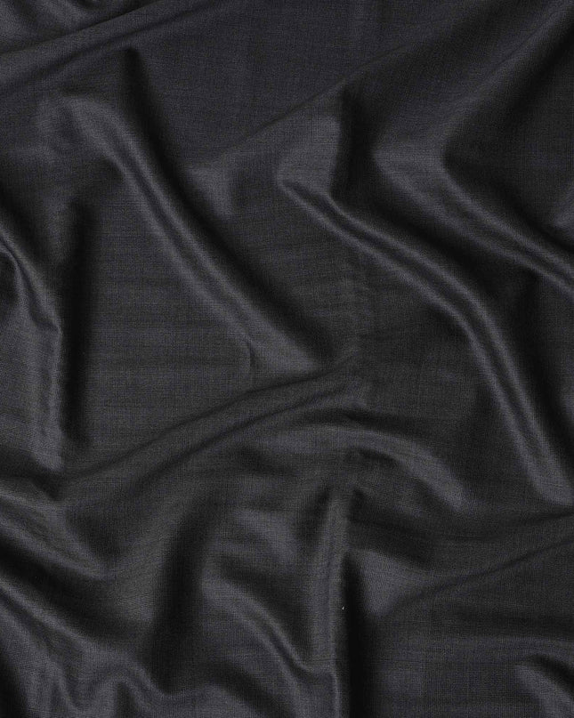 Charcoal Black Loro Piana Wool Suiting 3.75m
