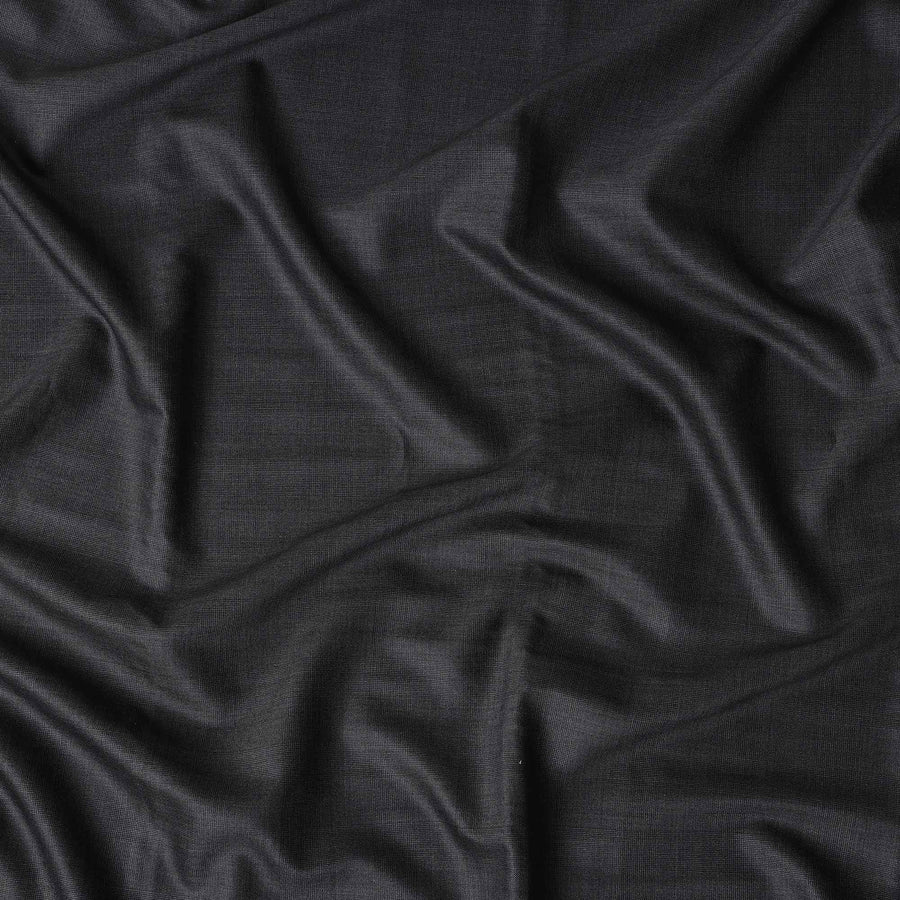 Charcoal Black Loro Piana Wool Suiting 3.75m