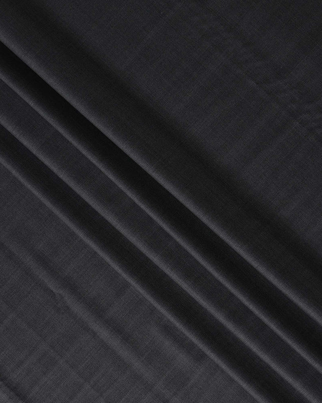 Charcoal Black Loro Piana Wool Suiting 3.75m
