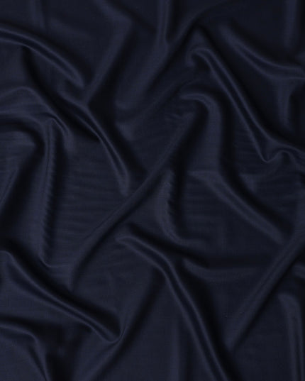 Deep Navy Blue Loro Piana Wool Suiting 3.75m