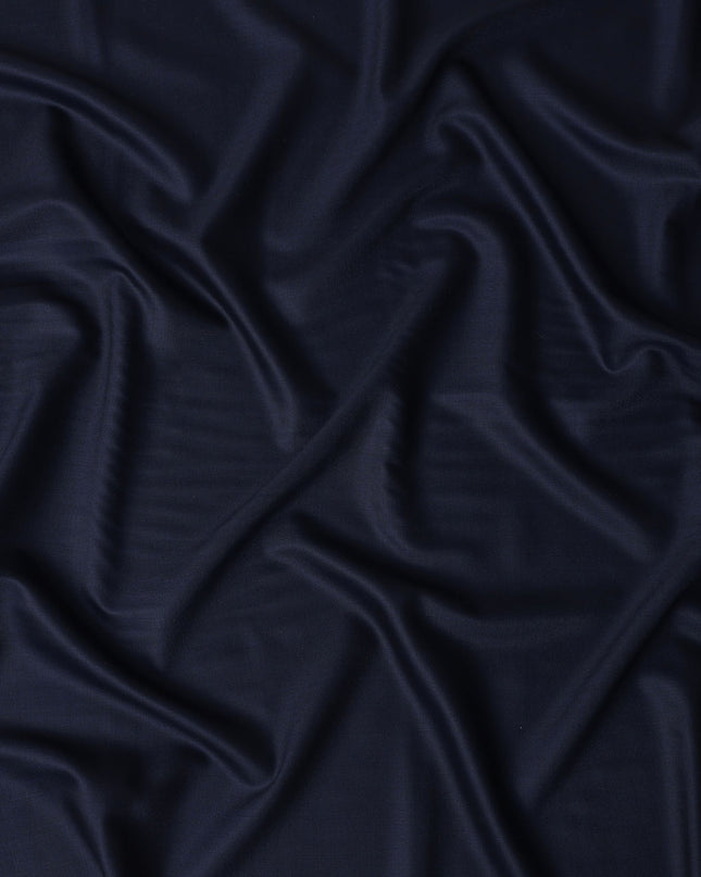 Deep Navy Blue Loro Piana Wool Suiting 3.75m