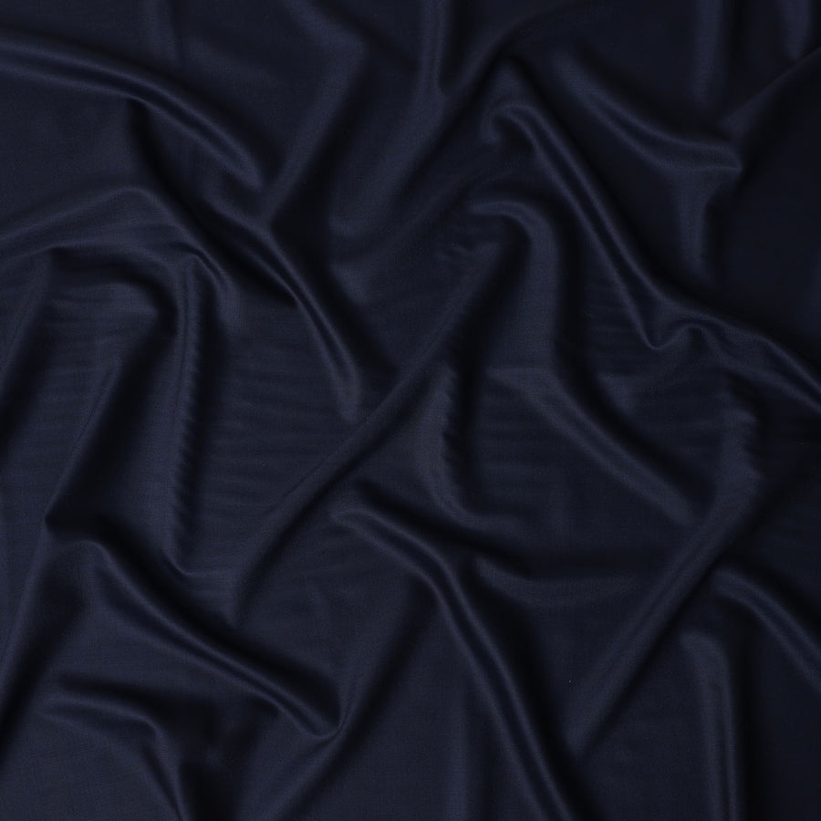 Deep Navy Blue Loro Piana Wool Suiting 3.75m