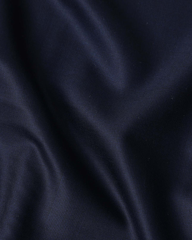 Deep Navy Blue Loro Piana Wool Suiting 3.75m