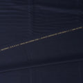 Elegant Deep Navy Blue Self Loro Piana Super 150's Merino Wool Suiting Tailoring Fabric Fine 3.75m x 150cm Piece Premium Quality Italian Origin - D32036 Regal Fabrics