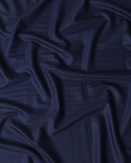 Navy Blue Loro Piana Wool Suiting 3.75m