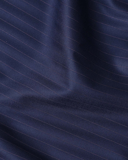 Navy Blue Loro Piana Wool Suiting 3.75m