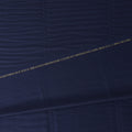 Timeless Navy Blue Stripe Loro Piana Super 150's Merino Wool Suiting Tailoring Fabric Fine 3.75m x 150cm Piece Premium Quality Italian Origin - D32042 Regal Fabrics