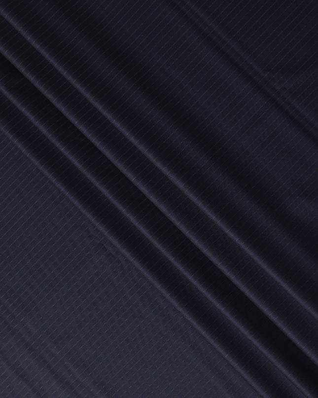 Slate Navy Blue Loro Piana Wool Suiting 3.75m