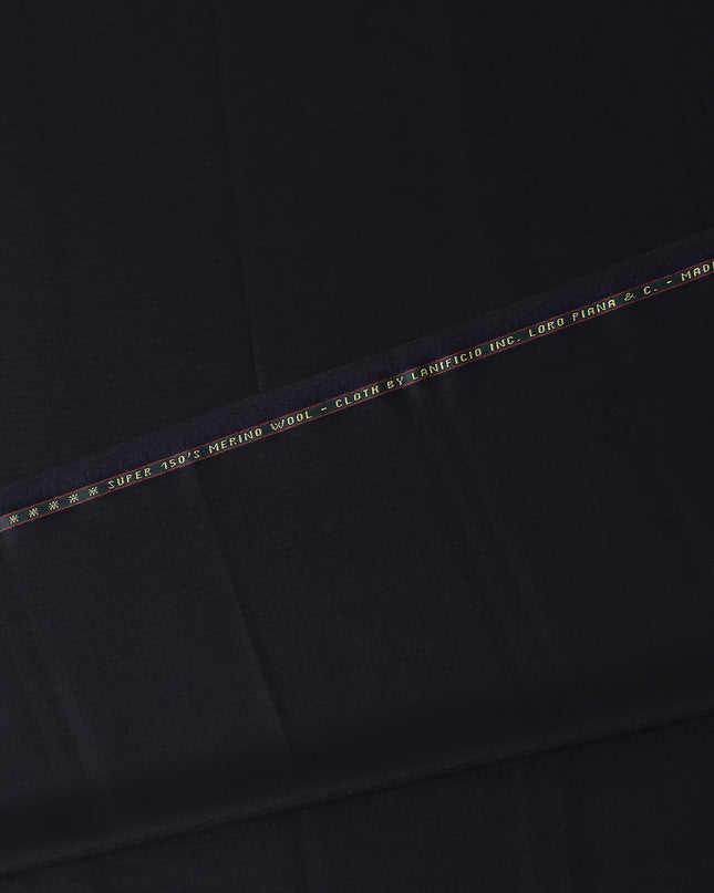 Sophisticated Graphite Grey Self Loro Piana Super 150's Merino Wool Suiting Tailoring Fabric Fine 3.75m x 150cm Piece Premium Quality Italian Origin - D32041 Regal Fabrics