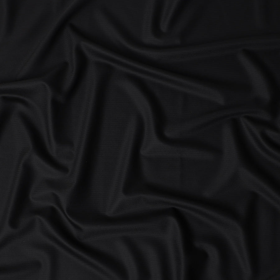 Jet Black Loro Piana Wool Suiting 3.75m
