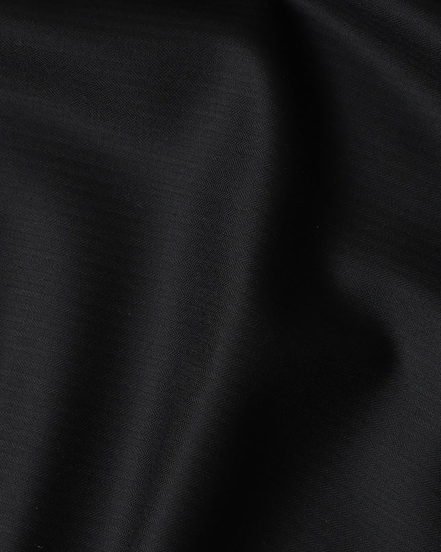 Jet Black Loro Piana Wool Suiting 3.75m