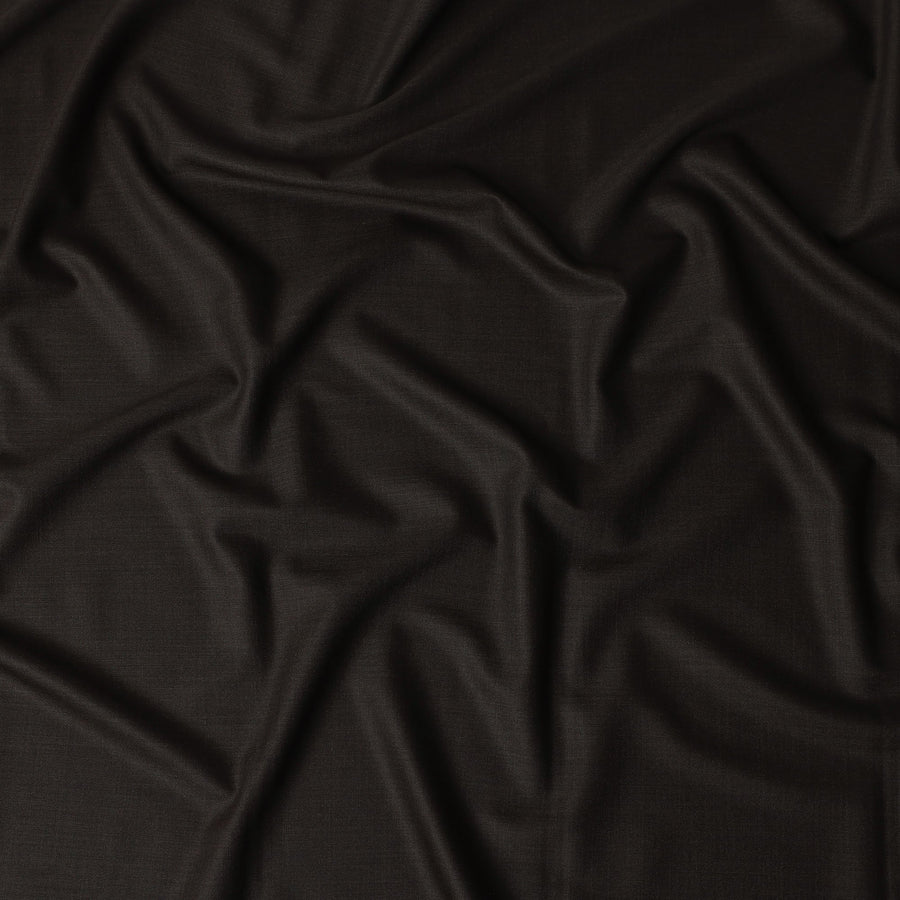 Dark Espresso Brown Loro Piana Wool Suiting 3.75m