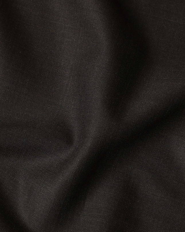 Dark Espresso Brown Loro Piana Wool Suiting 3.75m