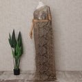 Antique Bronze Chantilly Lace Saree - D31611