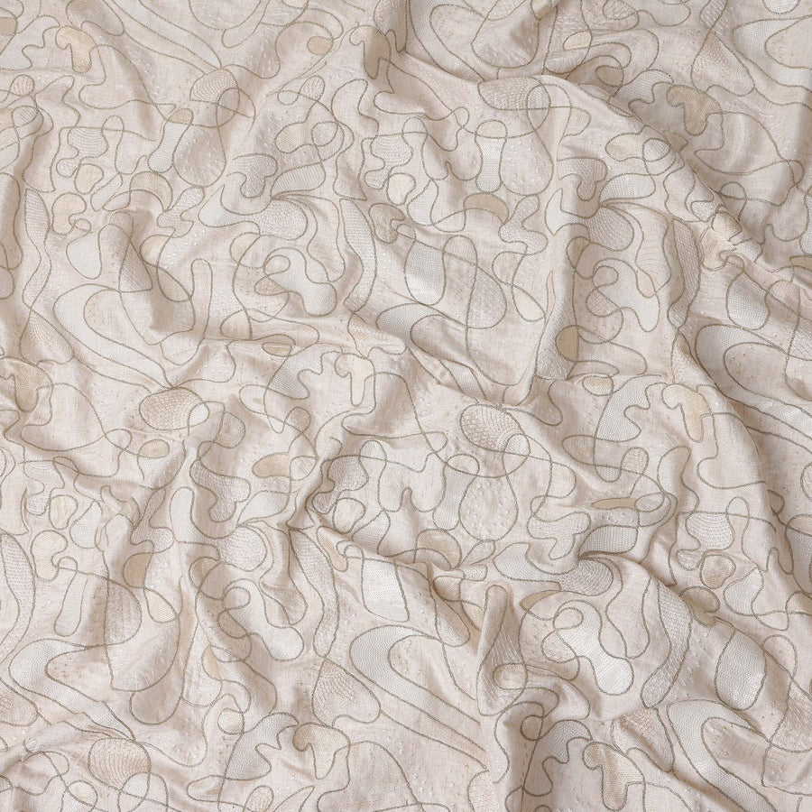 White abstract Fabric 150cm | Regal Fabrics