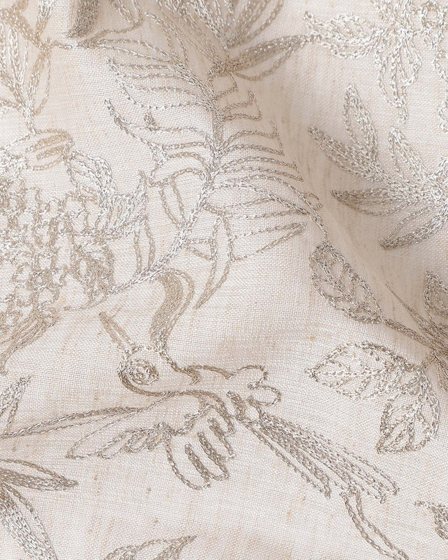 Beige floral Fabric 150cm | Regal Fabrics