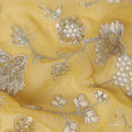 golden mustard yellow floral Fabric 110cm | Regal Fabrics
