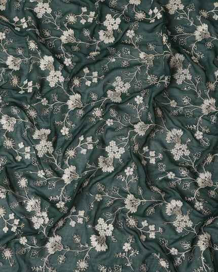 forest green floral Fabric 110cm | Regal Fabrics