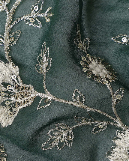 forest green floral Fabric 110cm | Regal Fabrics