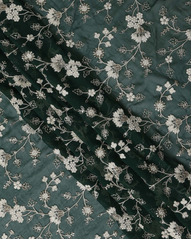 forest green floral Fabric 110cm | Regal Fabrics