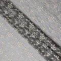 silver grey floral Fabric 110cm | Regal Fabrics