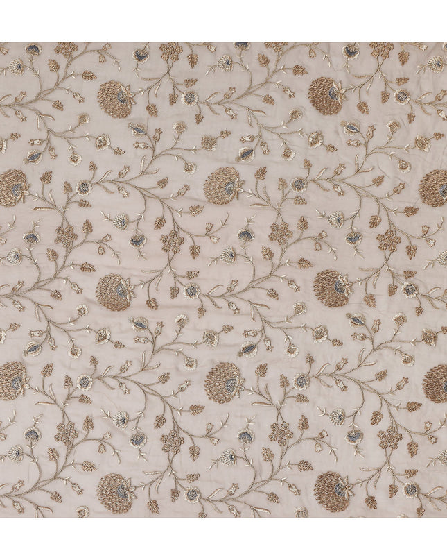 warm taupe beige floral Fabric 110cm | Regal Fabrics
