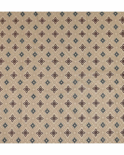 Warm Beige Pure Tussar Silk Fabric 110cm