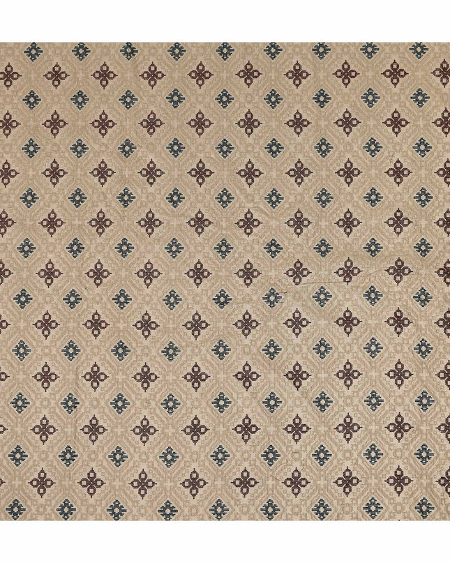 Warm Beige Pure Tussar Silk Fabric 110cm