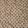 Sand Beige Synthetic Tussar Embroidery Fabric 110cm